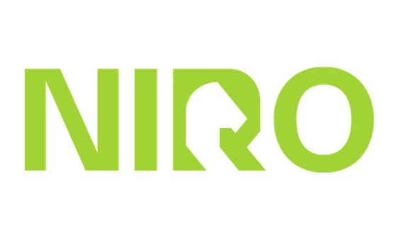 Grüner Logo-Schriftzug "Niro" 