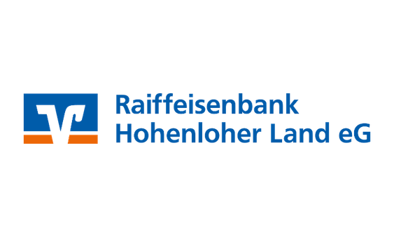 Logo und Schriftzug der Raiffeisenbank Hohenloher Land eG